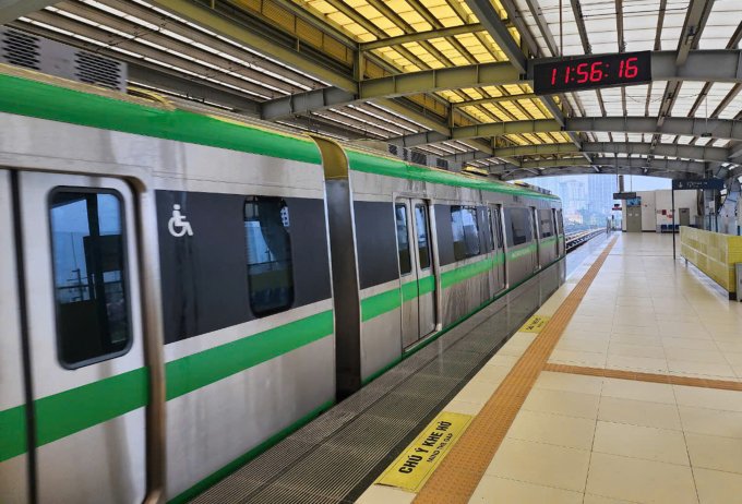 Trong sáng và trưa nay, metro Cát Linh - Hà Đông vẫn hoạt động bình thường